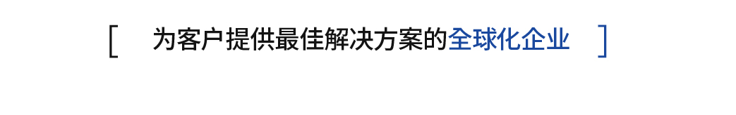 최상의 솔루션을 제공하는 글로벌기업